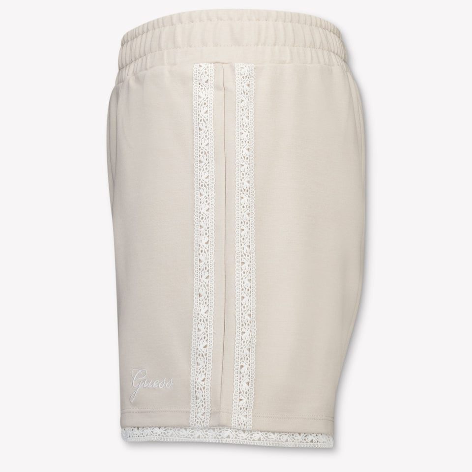 Guess Kinder Meisjes Shorts In Licht Beige