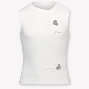 Guess Bambini Ragazze Maglietta dentro Bianco