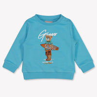 Guess Bébé Garçons Pull En Turquoise