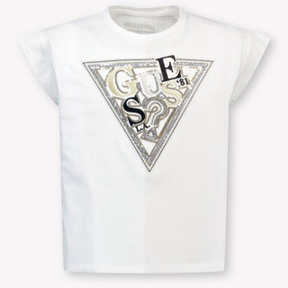Guess Bambini Ragazze Maglietta dentro Bianco