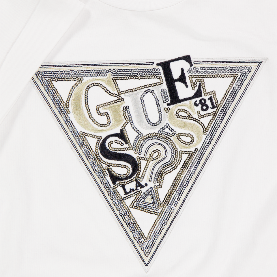 Guess Bambini Ragazze Maglietta dentro Bianco