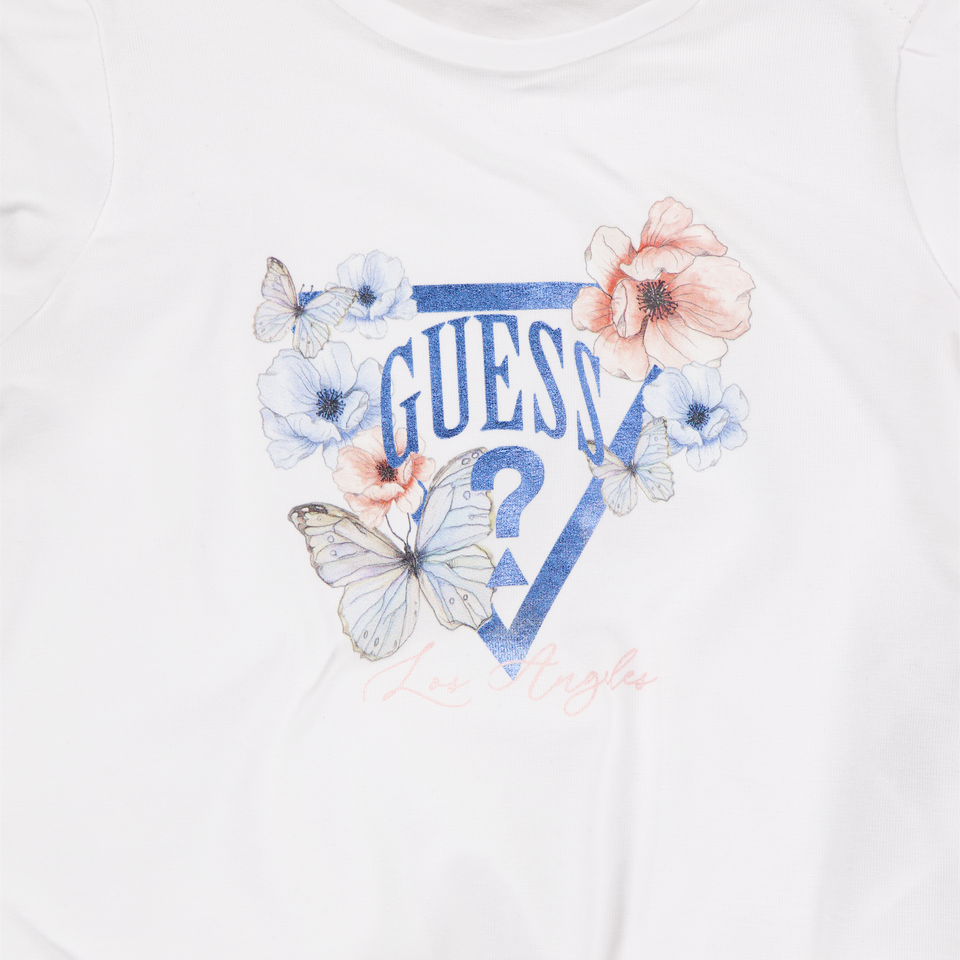Guess Baby Mädchen T-Shirt In Weiß