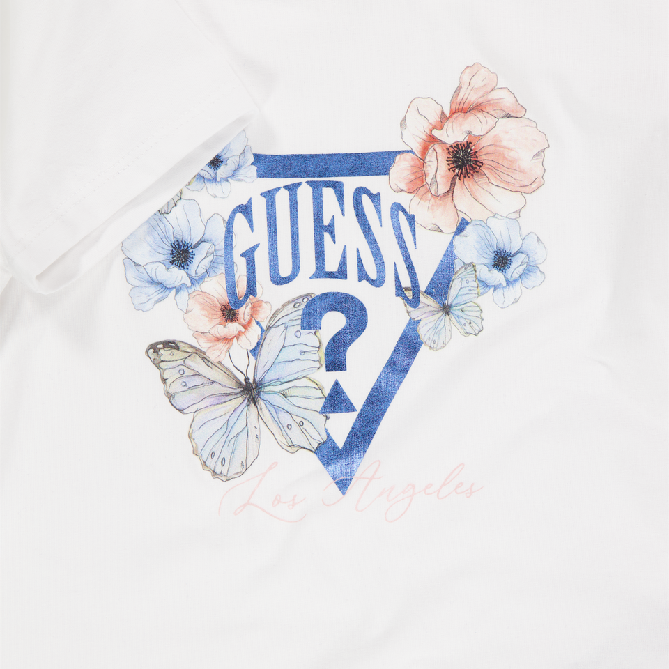 Guess Bambini Ragazze Maglietta dentro Bianco
