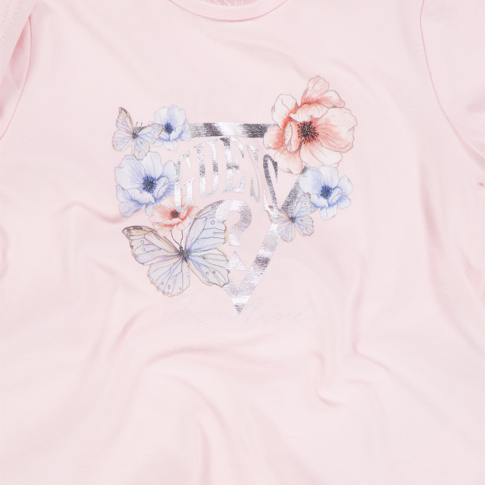 Guess Bébé Filles T-shirt dans Rose Léger