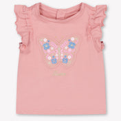 Guess Bébé Filles T-shirt en vieux Rose