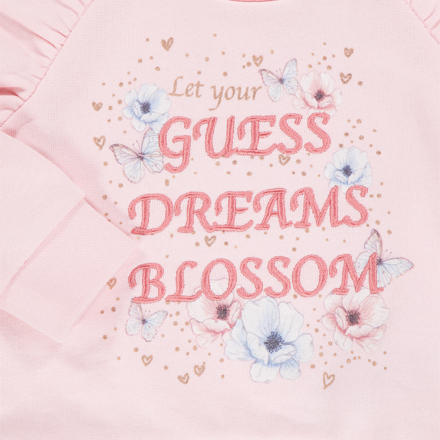Guess Bébé Filles Pull en Rose Léger
