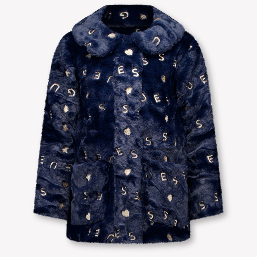 Guess Bambini Ragazze Cappotti in pelliccia sintetica dentro Navy