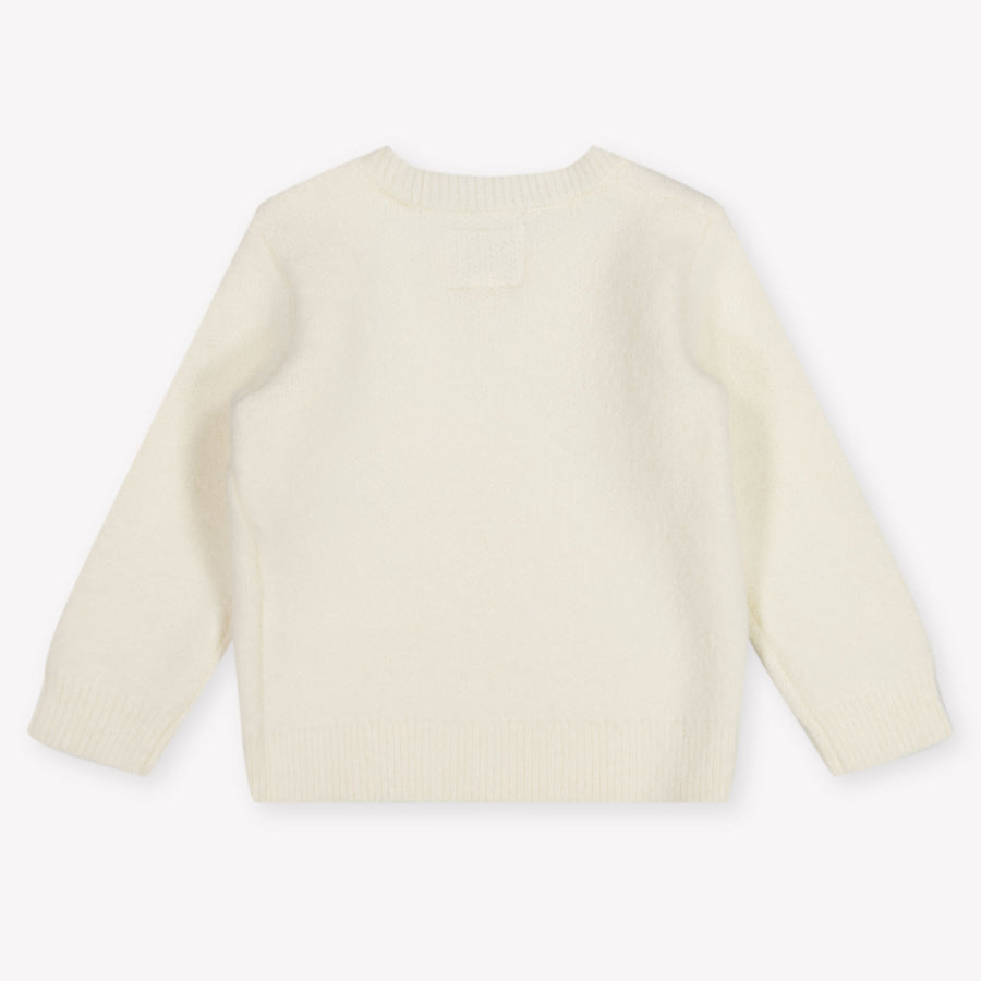 Guess Bébé Filles Pull en blanc cassé