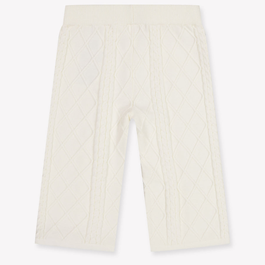 Guess Bébé Filles Pantalon en blanc cassé
