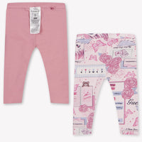 Guess Baby Girls Leggings In Pink