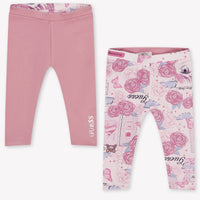 Guess Baby Girls Leggings In Pink