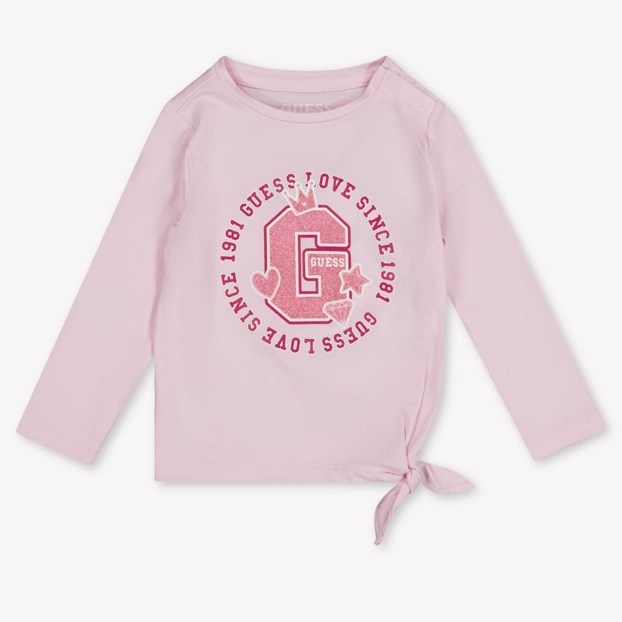 Guess Bambino Ragazze Maglietta dentro Rosa Chiaro