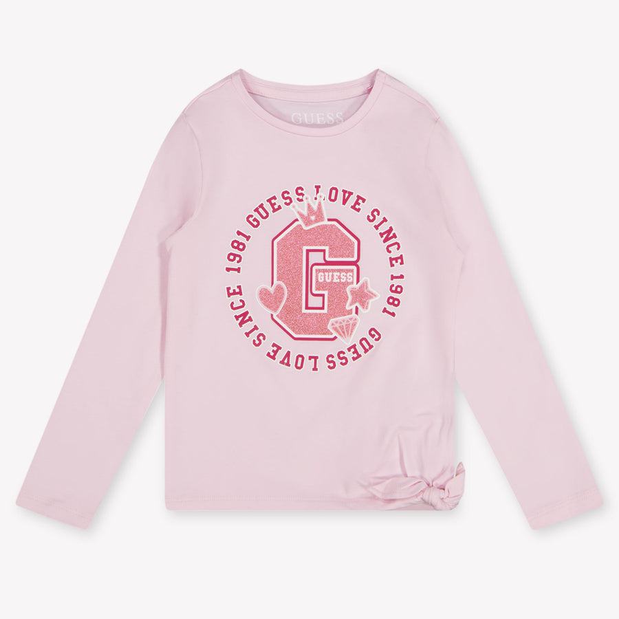 Guess Enfants Filles T-shirt dans Rose Léger