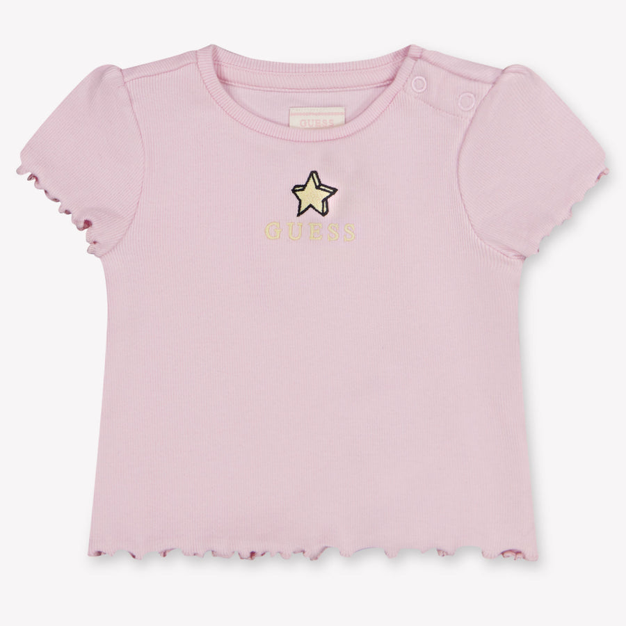 Guess Bébé Filles T-shirt dans Rose Léger