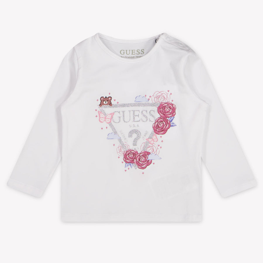 Guess bebe Chicas Camiseta adentro Blanco