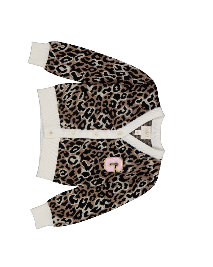 Guess Kinder Mädchen Strickjacke In Panther