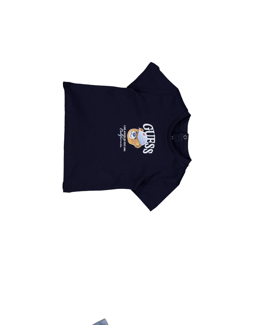 Guess bebe Chicos Camiseta adentro Navy