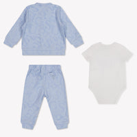 Guess Baby Unisex Set In Light Blue