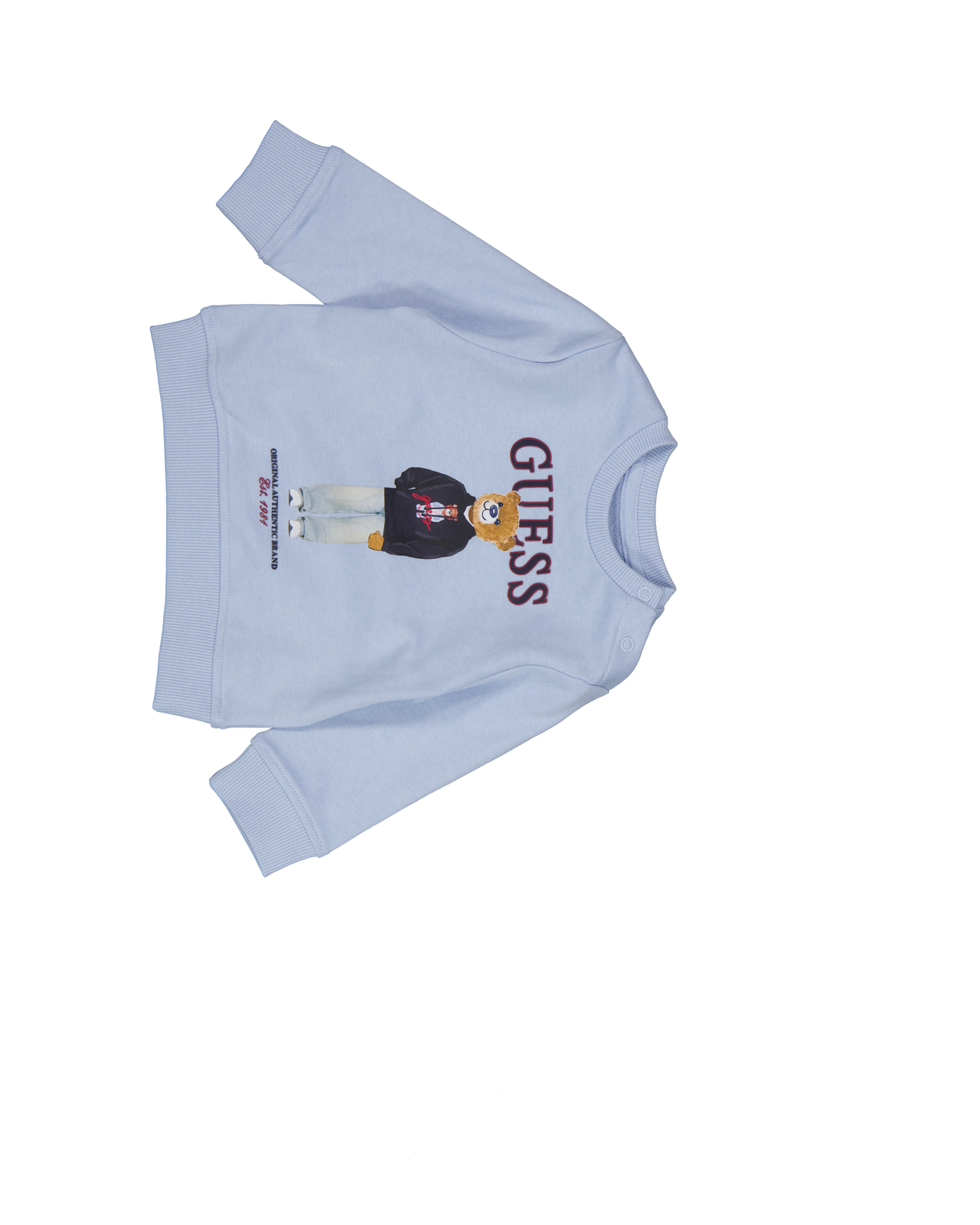 Guess Bébé Garçons Pull en Bleu Clair