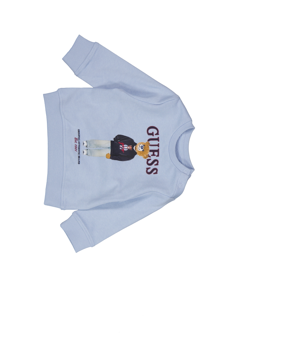 Guess Bébé Garçons Pull en Bleu Clair