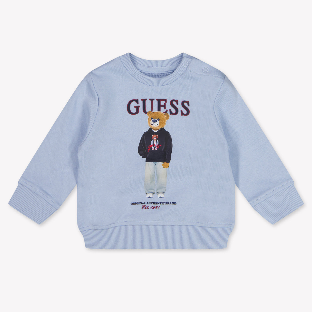 Guess Baby Jongens Trui In Licht Blauw