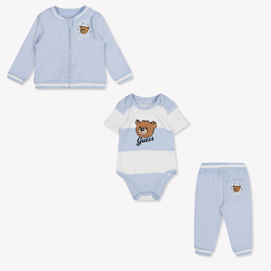 Guess Baby Jongens Joggingpak In Licht Blauw