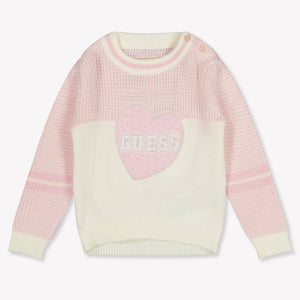 Guess Baby Mädchen Pullover in Hellrosa