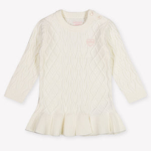 Guess Bébé Filles Robe en blanc cassé
