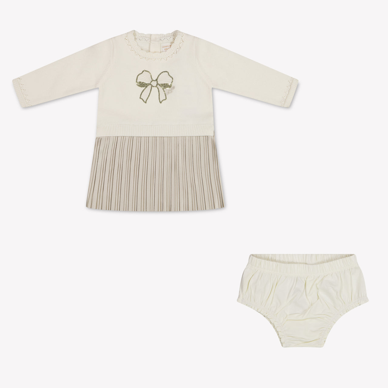 Guess Baby Girls Dress In OffWhite