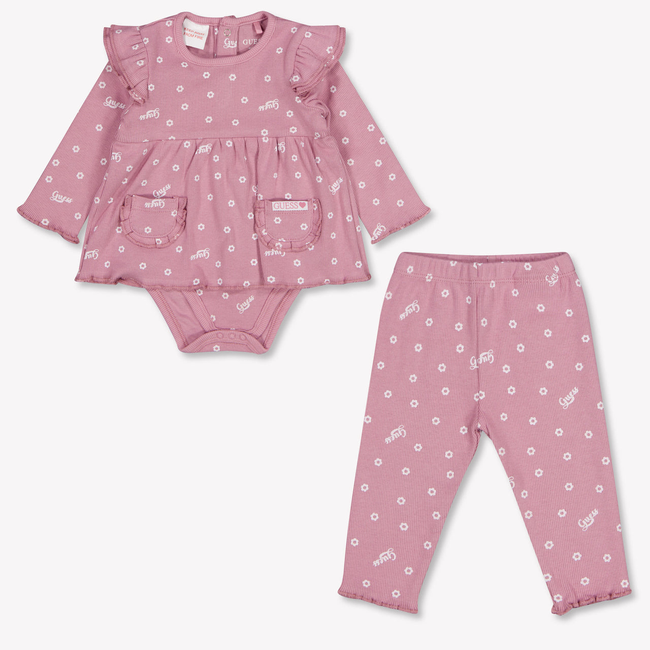 Guess bebe Chicas Establecer en Rosa Antiguo