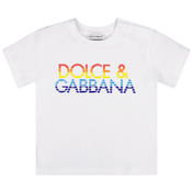 Dolce & gabbana baby pojkar t-shirt vit