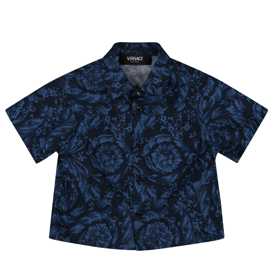 Versace Baby Jongens Blouse Navy