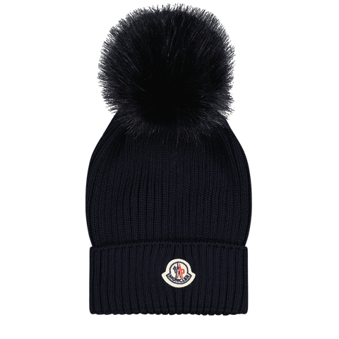 Moncler Kids Girls Hat Navy