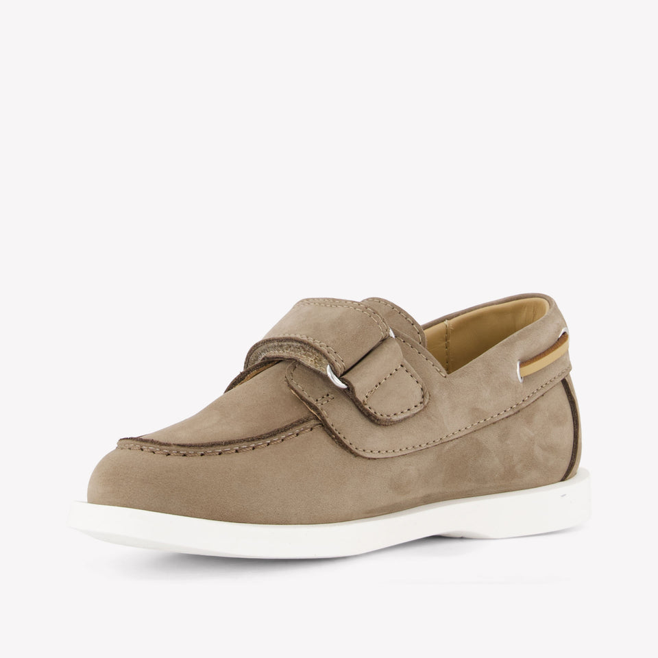 Andrea Montelpare Boys Shoes In Taupe
