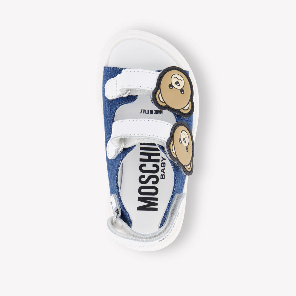 Moschino Unisex Sandalias en Vaquero