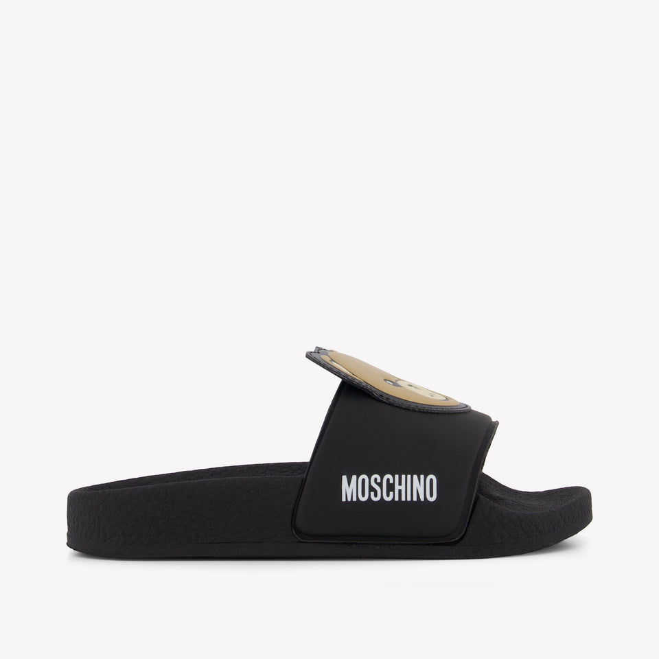Moschino Unisex-Hausschuhe Schwarz