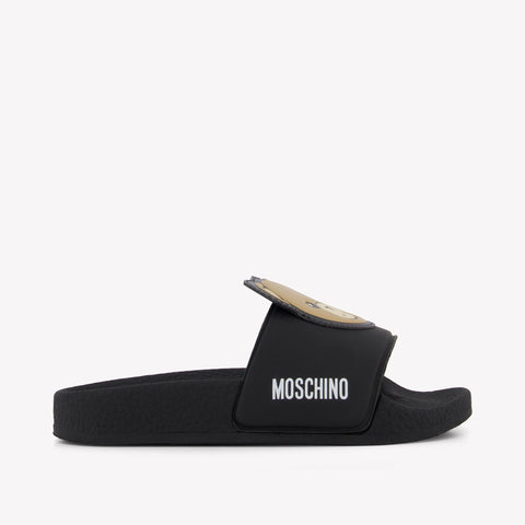 Moschino Unisex-Hausschuhe Schwarz