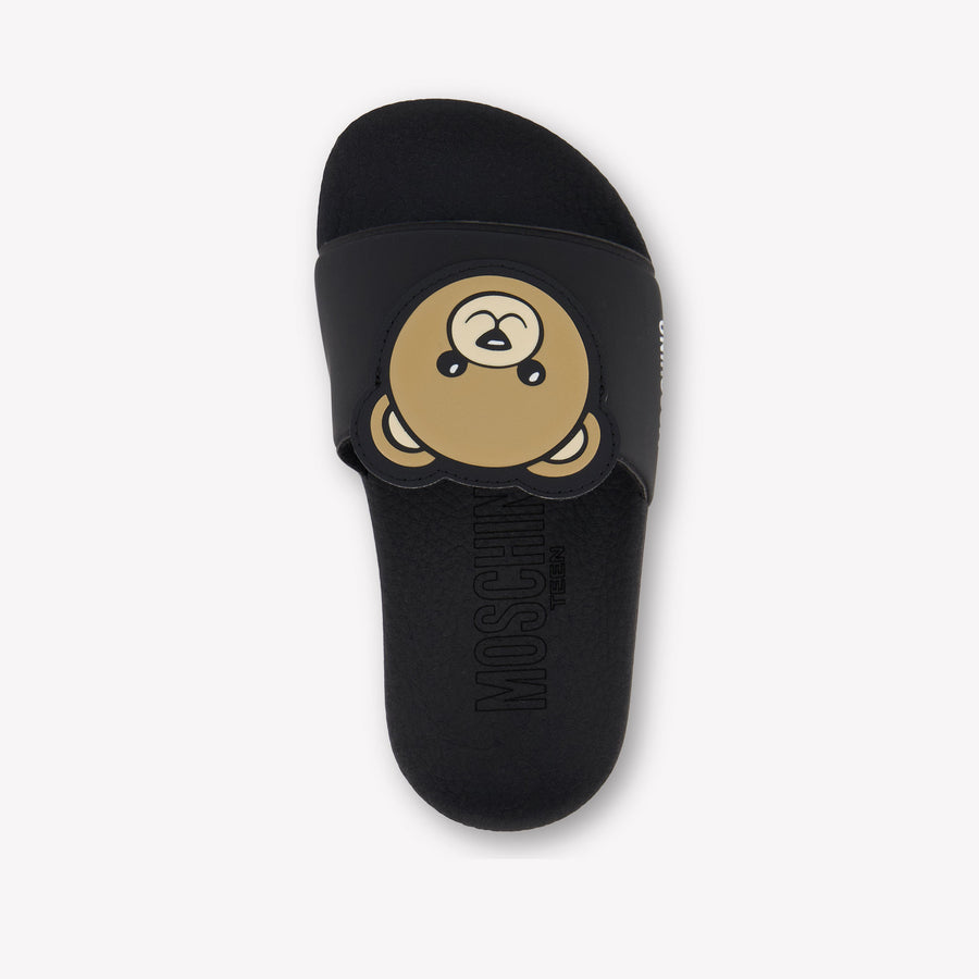 Moschino Unisex-Hausschuhe Schwarz