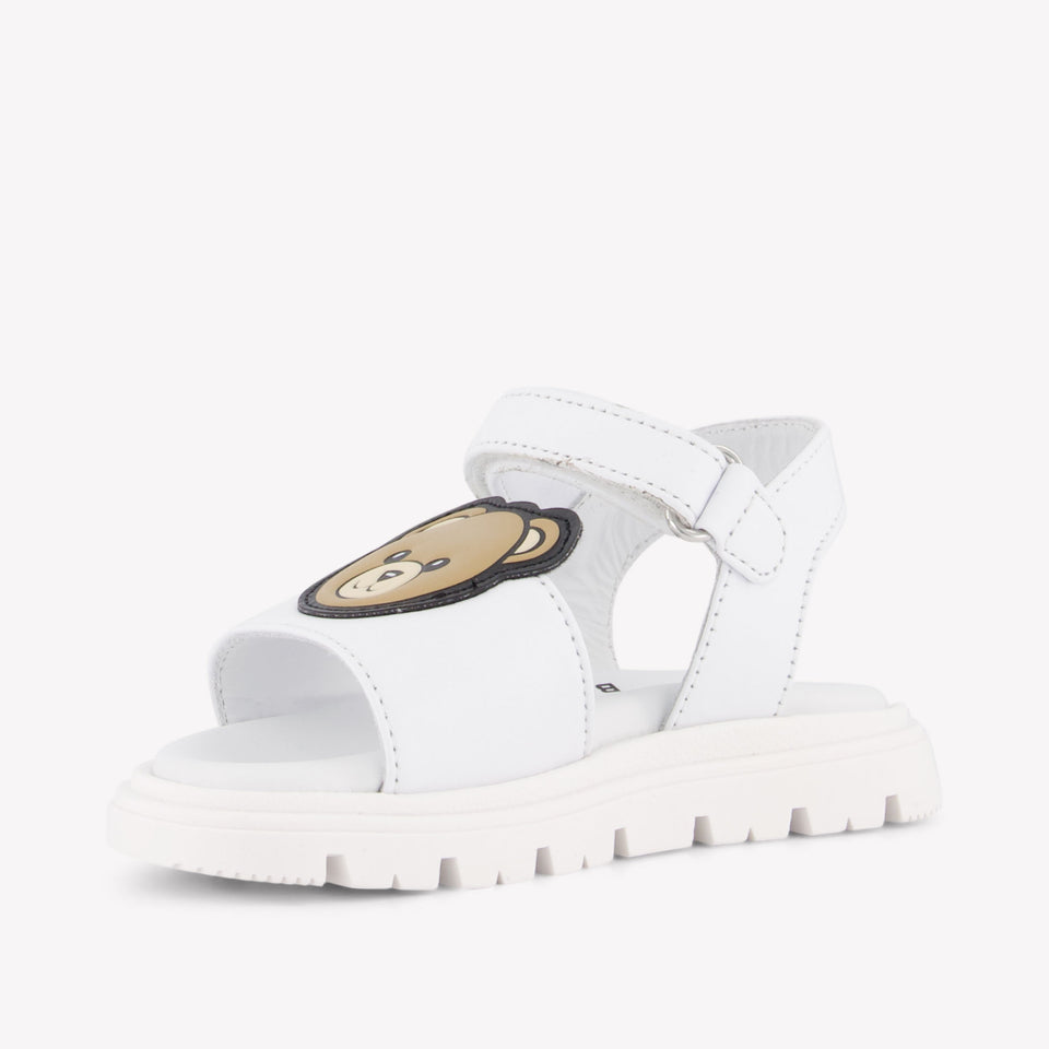 Moschino Unisexe Sandales dedans Blanc