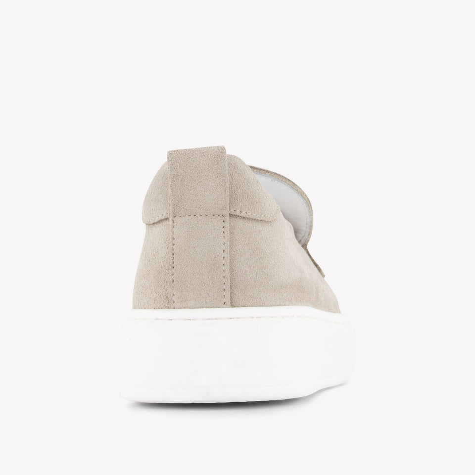 Andrea Montelpare Boys Shoes In Taupe