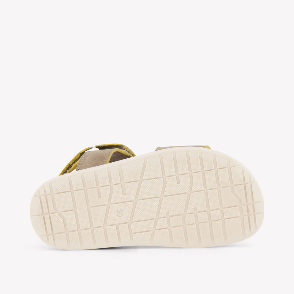 Andrea Montelpare Boys Sandals In Taupe