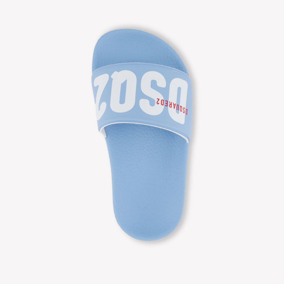 Dsquared2 Boys Flipflops In Light Blue