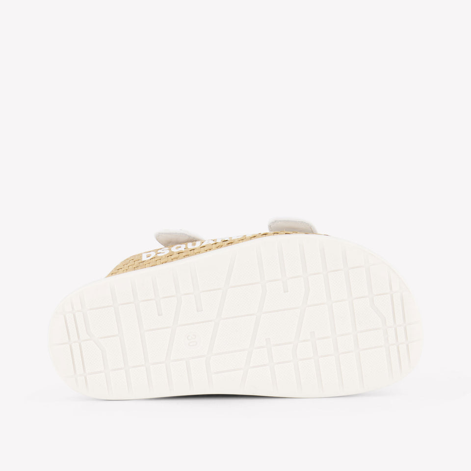 Dsquared2 Mädchen Hausschuhe rein Beige