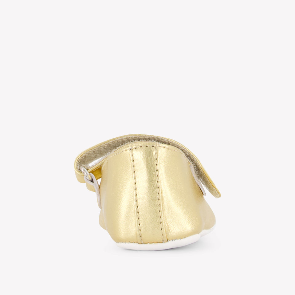 Moschino Baby Girls Shoes In Gold