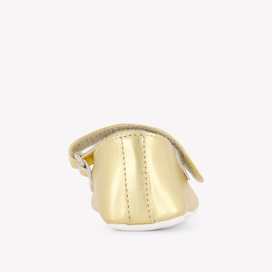 Moschino Baby Girls Shoes In Gold