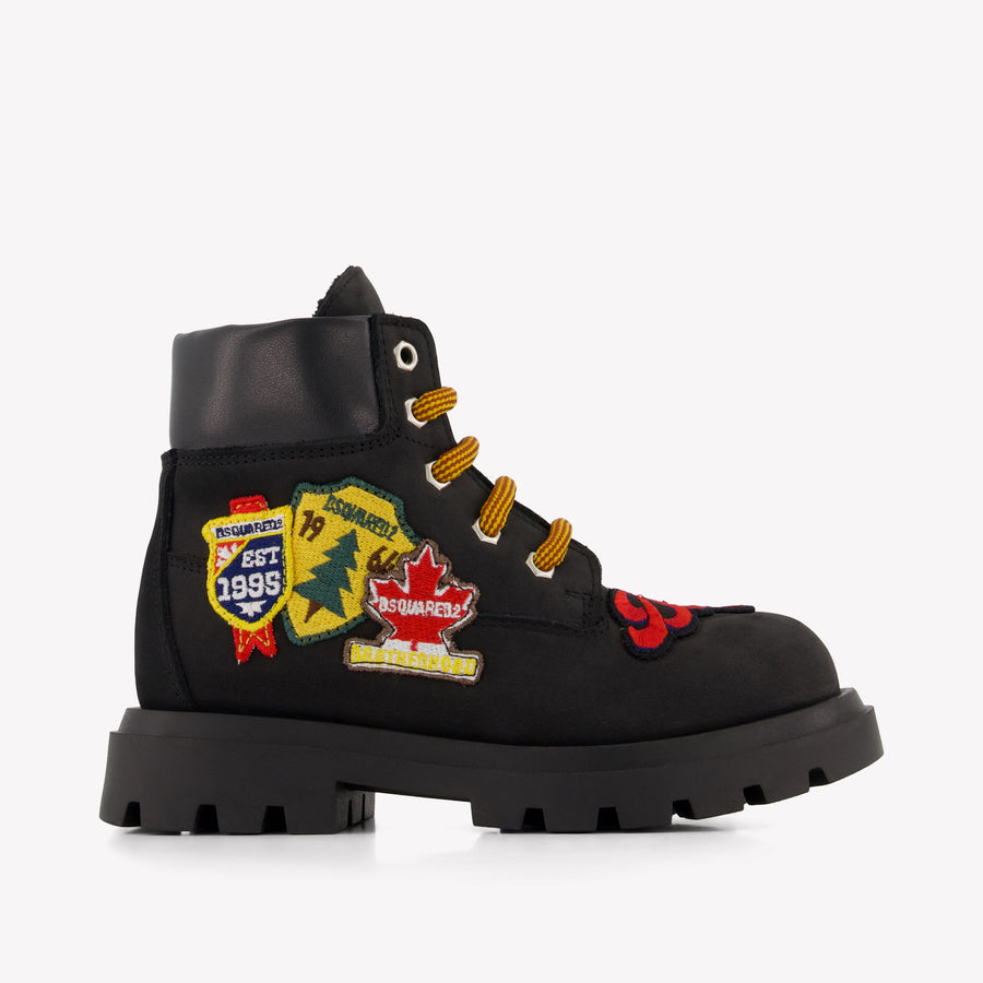 Dsquared2 Garçons Bottes dedans Noir