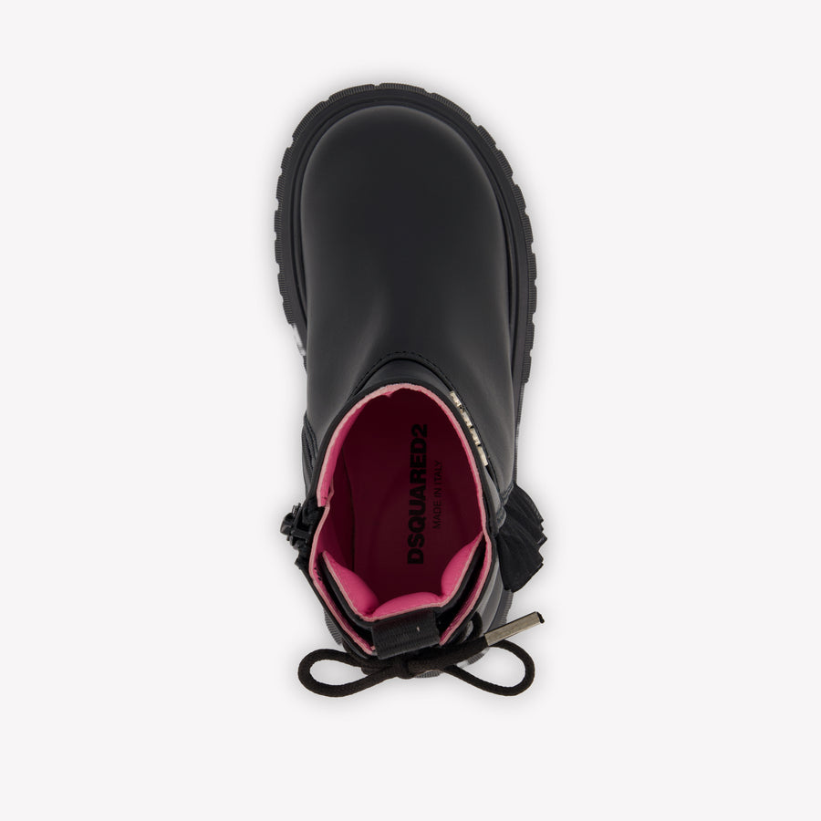 Dsquared2 Mädchen Stiefel rein Schwarz