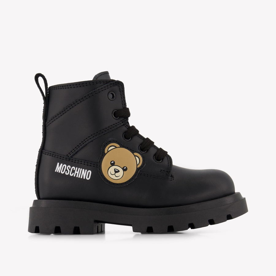 Moschino Bambini Unisex Stivali dentro Nero