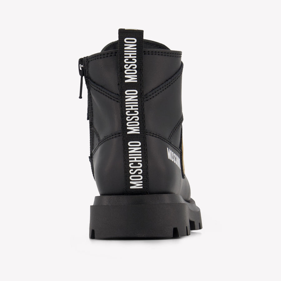 Moschino Bambini Unisex Stivali dentro Nero