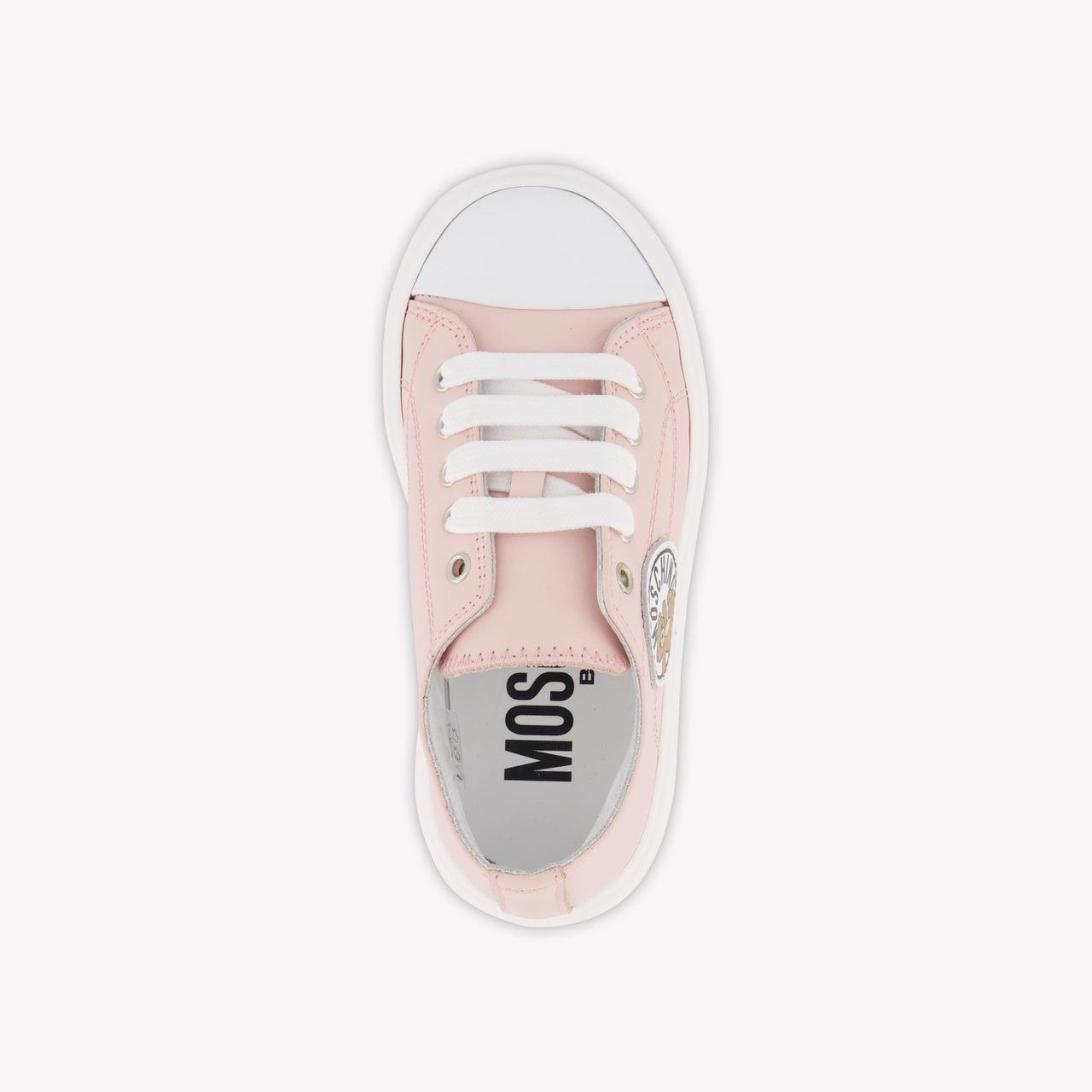 Moschino Filles Baskets dans Rose Léger